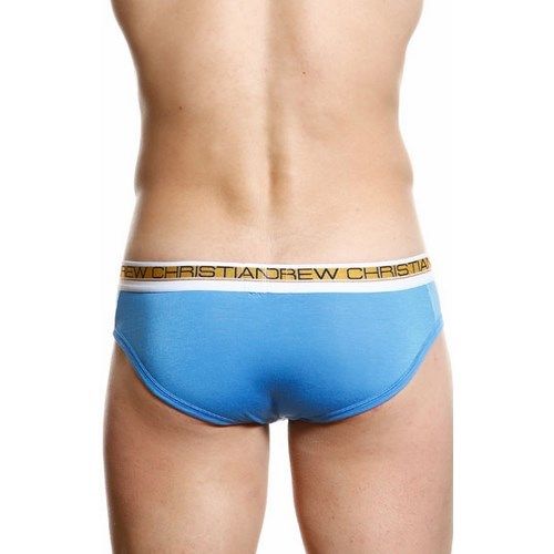 Мужские трусы брифы синие Andrew Christian Slim Focus Brief Navy 5078