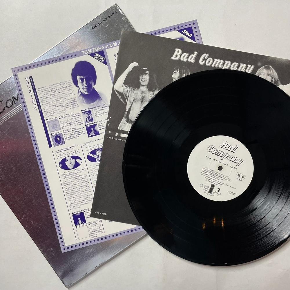 Винтажная виниловая пластинка LP Bad Company Run With The Pack (Japan 1976) (No Obi) (Promo) Simple Man
