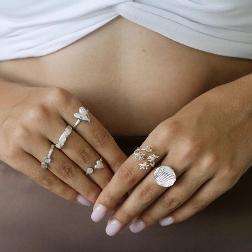 кольцо отпечаток ракушки