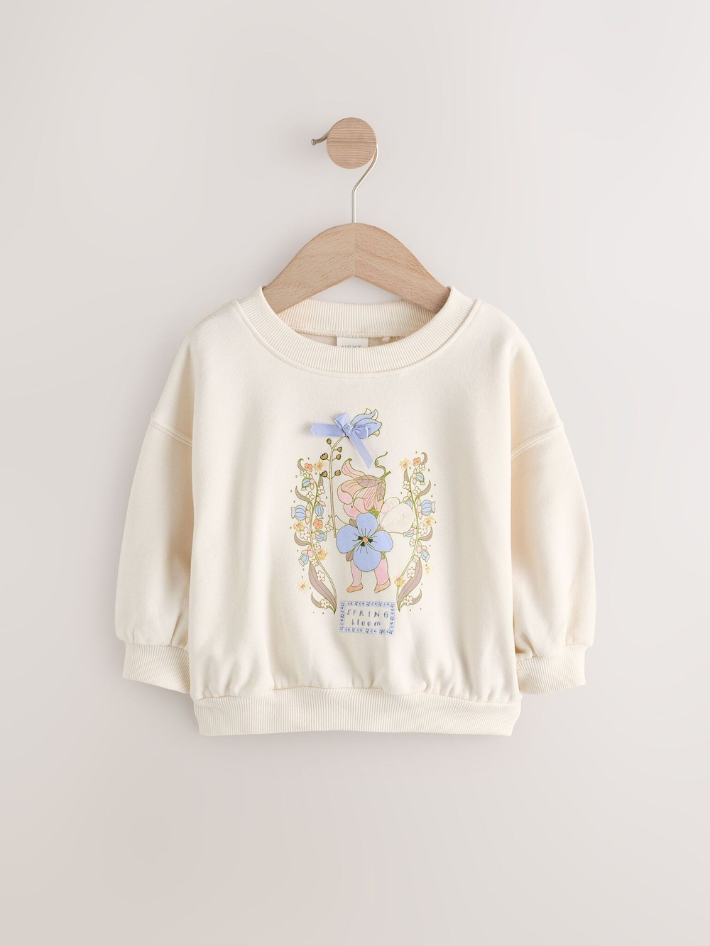 Толстовка для девочки Next E53-960, Молочный