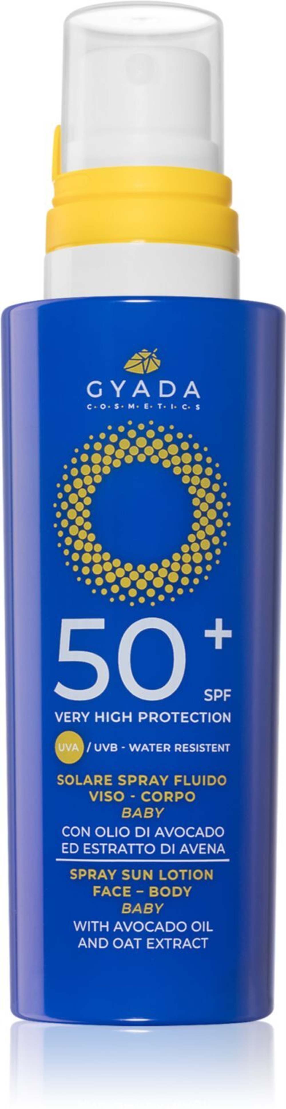 Gyada Cosmetics Solar - Защитный крем для лица и тела для детей /  SPF 50+ 150  ml  / GTIN 8054609981354