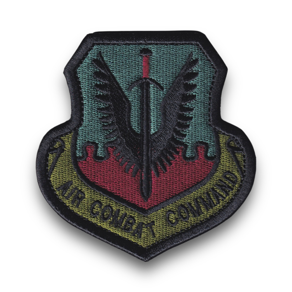Нашивка ( Шеврон / Патч / Patch ) Тактическая AIR COMBAT COMMAND | ATRIBUTICASTORE.RU