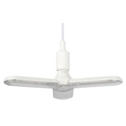 Фитолампа для растений светодиодная ЭРА FITO-24W-RB-E27-FOLD 3-х лепестковая красно-синего спектра 24 Вт Е27