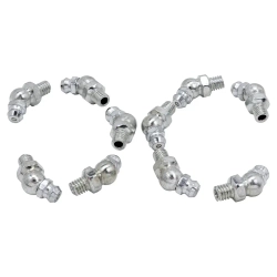 Пресс-масленка 6мм угловая (45град.), комплект 10 шт. RockForce RF-GN-01-45-6MM