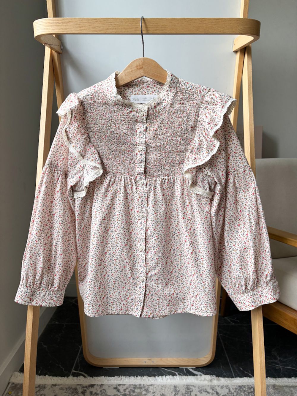 Хлопковая блузка Zara, 134