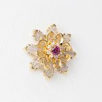 Flores jewel tops with natural stone
