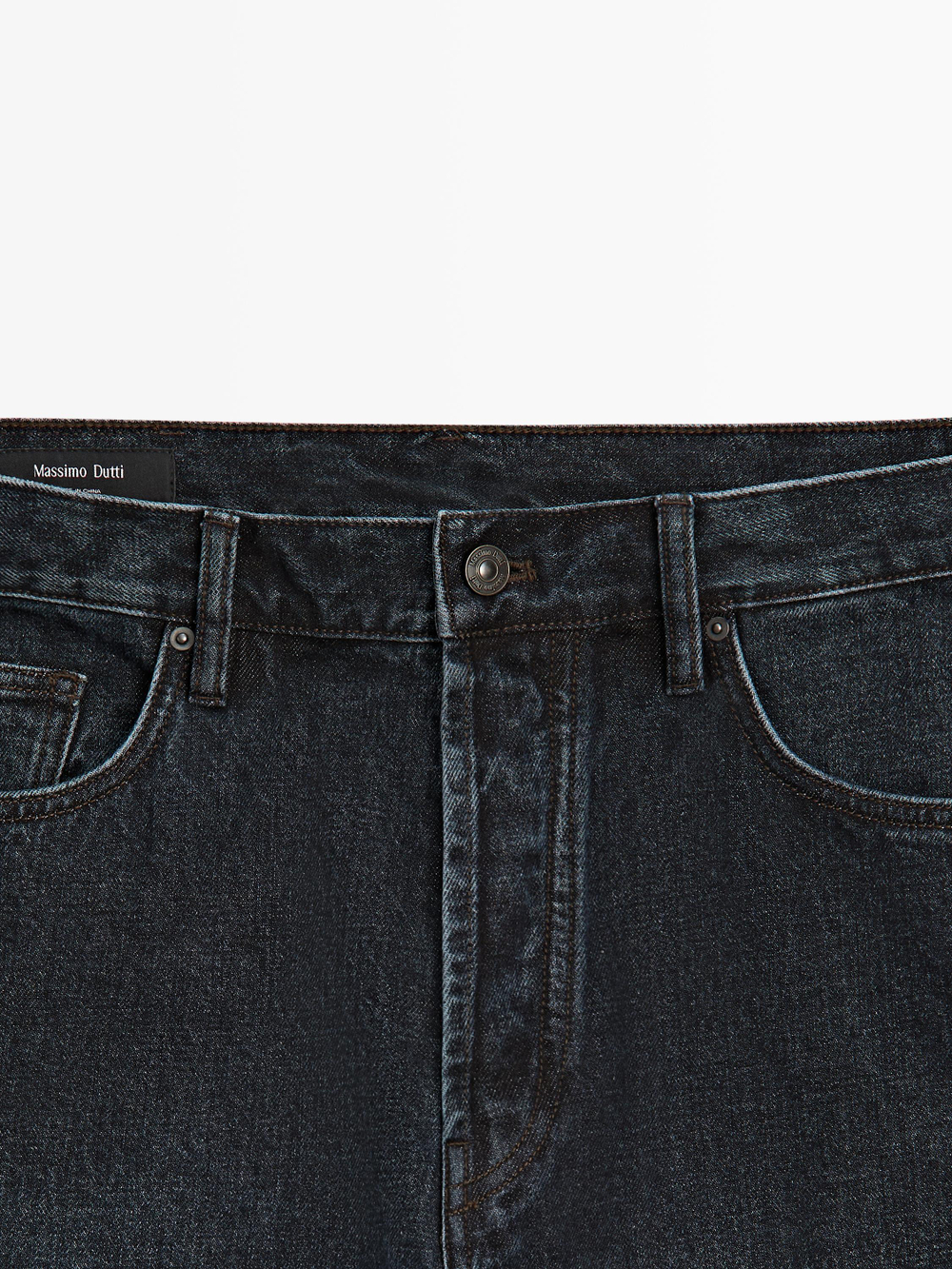 Massimo Dutti Джинсы прямого кроя, синий