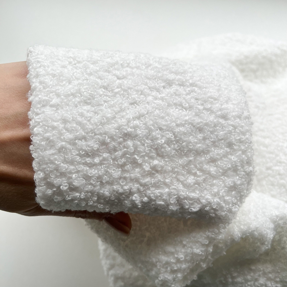 Трикотажный барашек/Букле Молочный