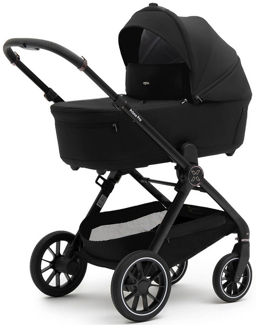 Коляска Agex Prima Pro 3 в 1 с автокреслом i-Safe Black APP626 Black (Черный)