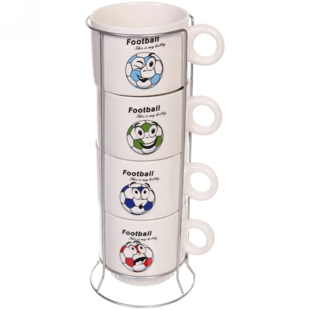 Набор кружек на стойке 280мл «Футбол»