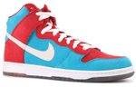 Nike Dunk SB Bloody Gums bleeding Gums non-slip lightweight mid-top sneakers men's blue, red and white