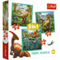 Puzzle "3in1" - The extraordinary world of dinosaur / Trefl
