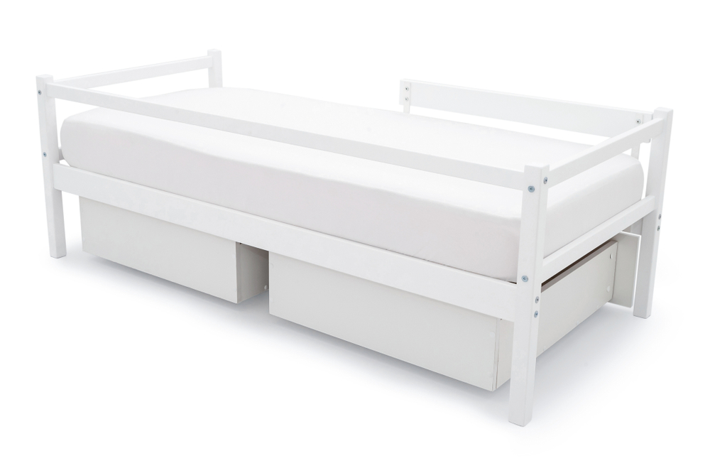 Детская кровать тахта Бельмарко Svogen белый мишки