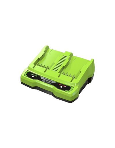 Greenworks G40UC8 Быстрое зарядное устройство для 2-х аккумуляторов,40V [2938807]