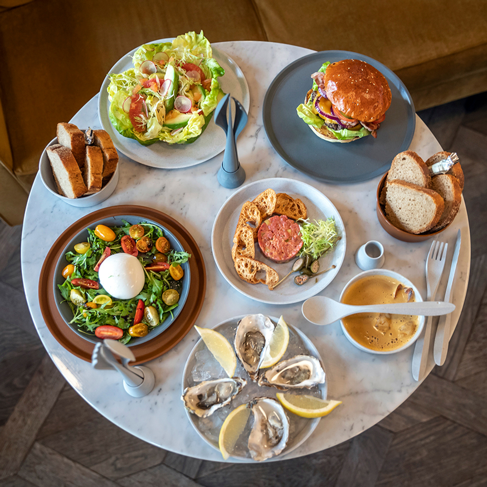 Тарелка connect, organic, D25,5 см, темно-серая