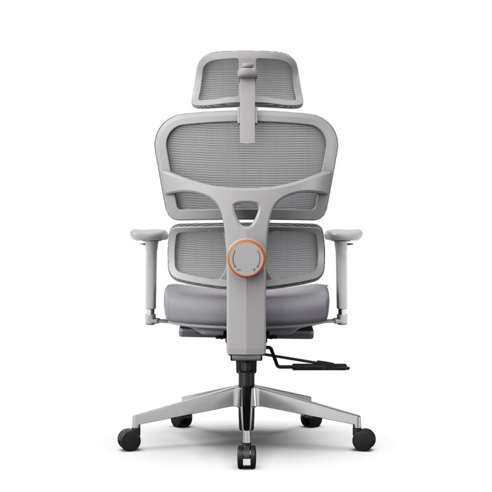 Эргономичное компьютерное кресло FoxGear NETZ модель X, серый (FG-NETZ-X-GY)