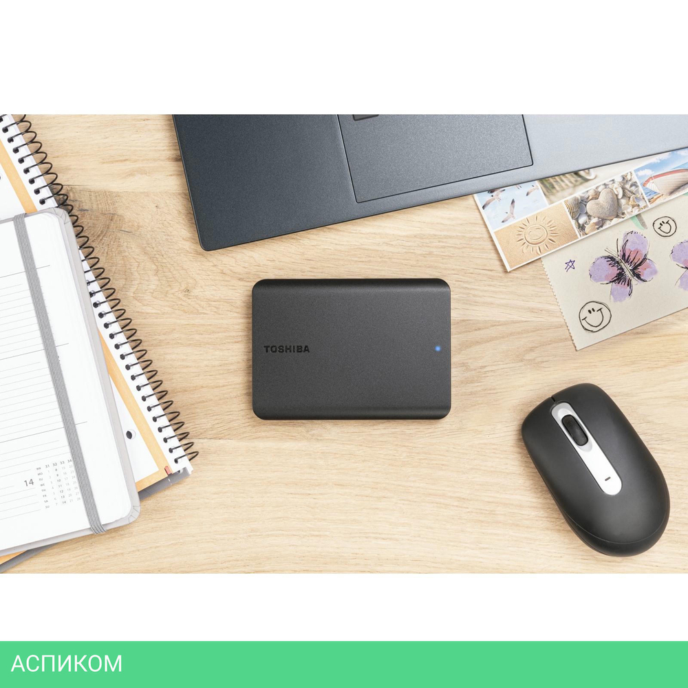 Внешний накопитель Toshiba Canvio Basics 2 TB 2,5'' USB 3.2 черный (HDTB520EK3AA)