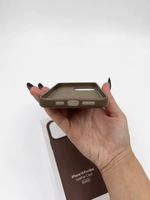 Кожаный чехол Leather Case iPhone 15 Pro MAX, Taupe Бежевый