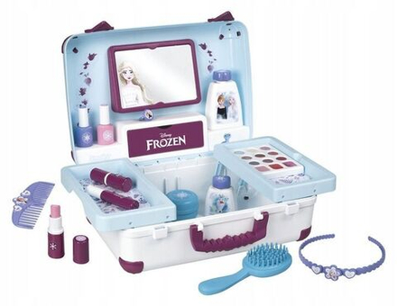 Игровой набор Smoby Frozen - Игрушечный набор Салон красоты Холодное сердце/ Чемодан + 13 аксессуаров - Смоби 320153