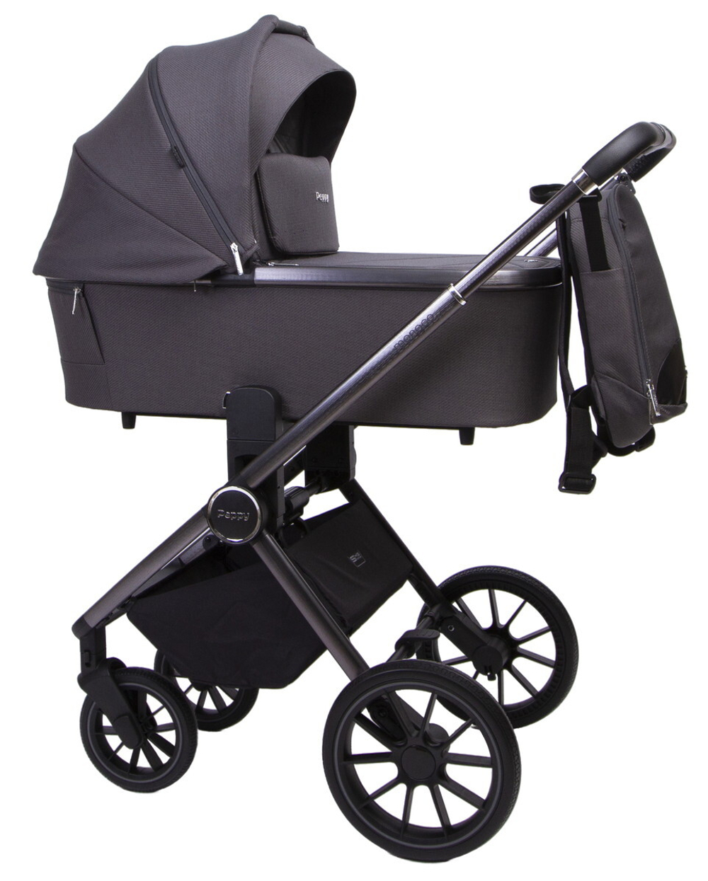 Детская коляска Peppy Monaco GP 3 в 1 Antrazit рама графит
