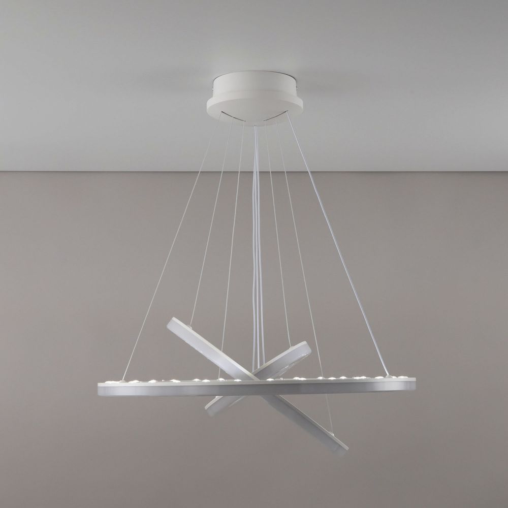 Citilux Электрон Смарт CL710A104S Умная люстра подвесная Белая