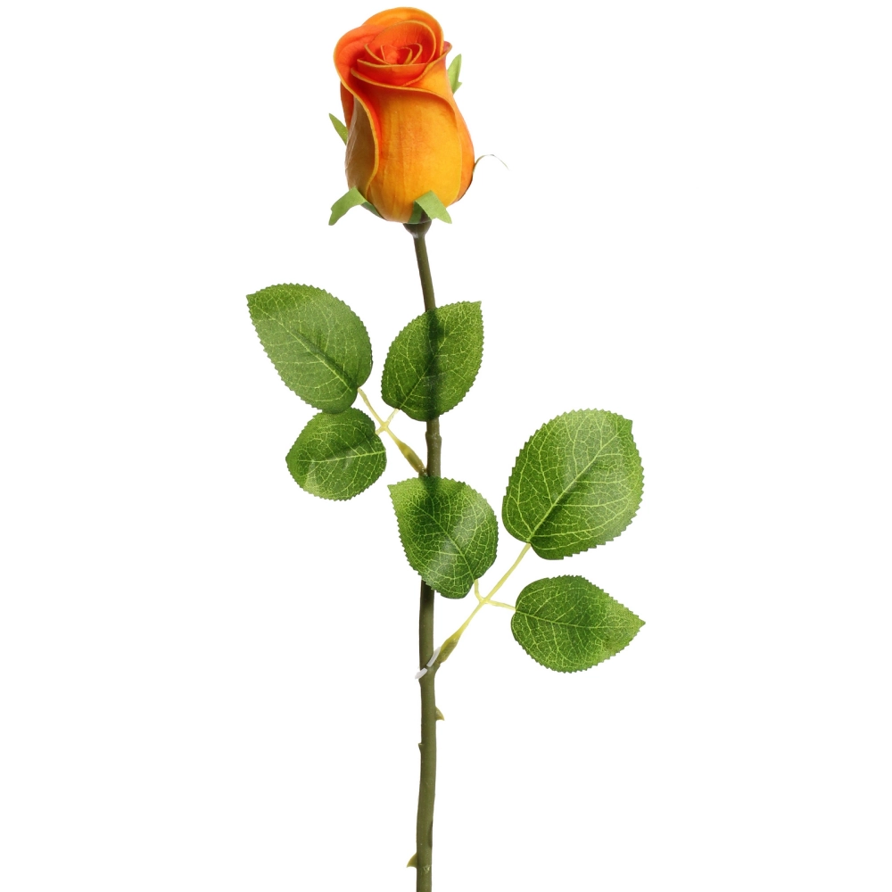 Цветок искусственный «Natur» 45см Роза персиковая