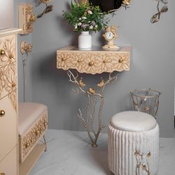 Банкетка Терра Грасс Айвори Мраморное золото