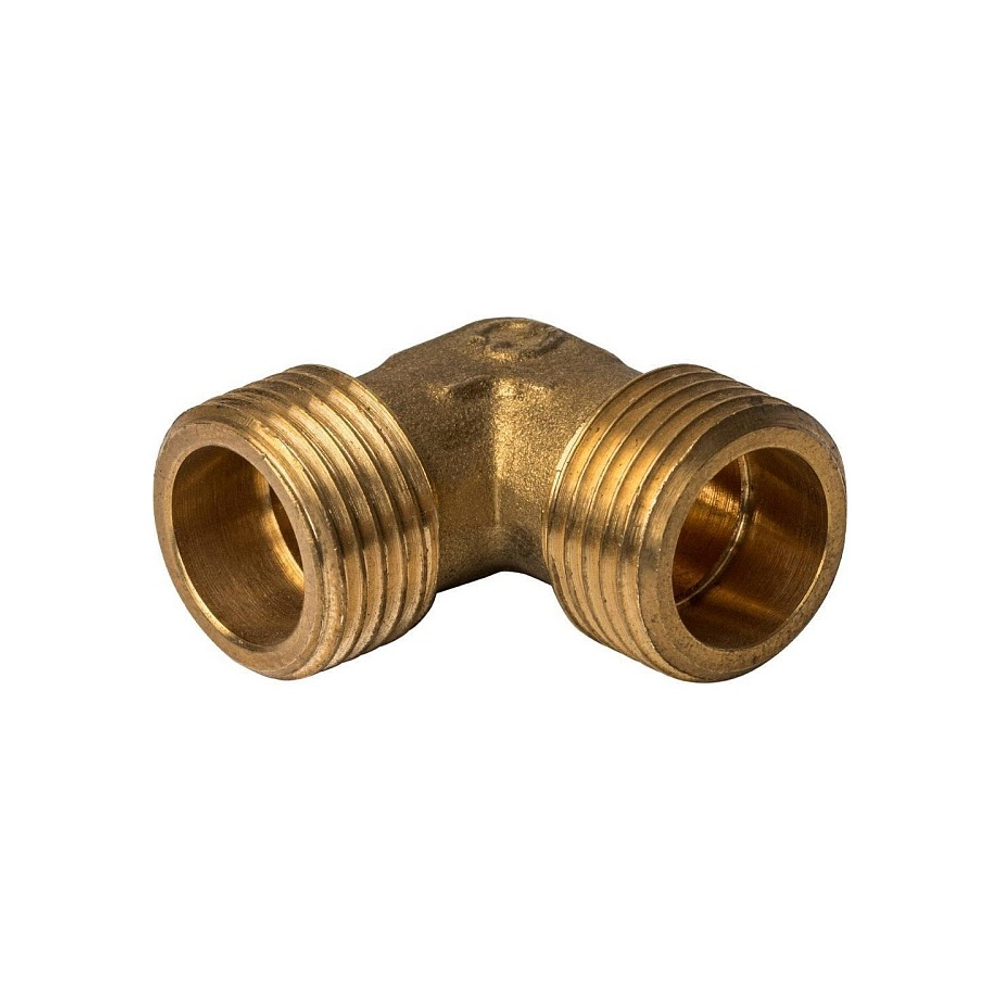 Отвод 90° с наружной резьбой STOUT SFT 0009 - 1/2" (для стальных труб, латунь без покрытия)