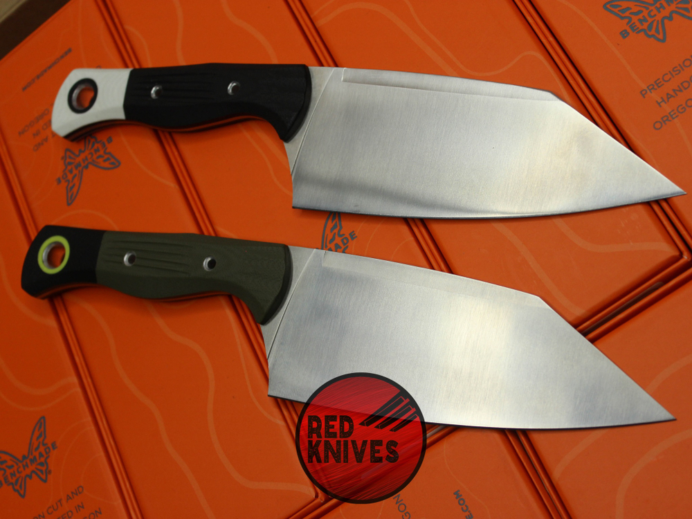 Нож Benchmade Station Knife - зеленая рукоять, клинок сатин