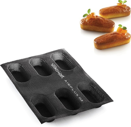 Форма для запекания Silikomart Forma do pieczenia Air Plus 03, овальная, силикон, 4 9,5 см