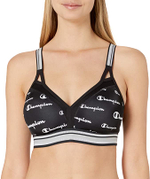 Комфортный бюстгальтер без каркасов для занятий спортом (Размер: XL) (Цвет: черный)