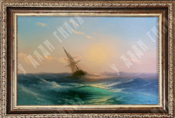 Беляев В. В. На закате. Холст, масло. Россия, 2021 г.