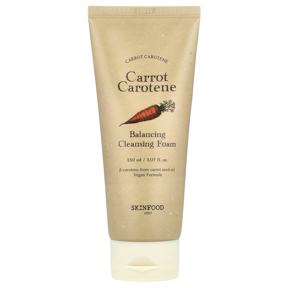 SKINFOOD, Carrot Carotene, балансирующая очищающая пенка, 150 мл (5,07 жидк. Унции)