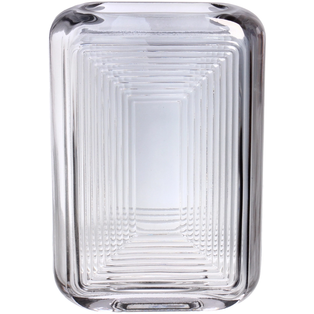 Ваза стеклянная «Мальвина» 13*19,5см серый