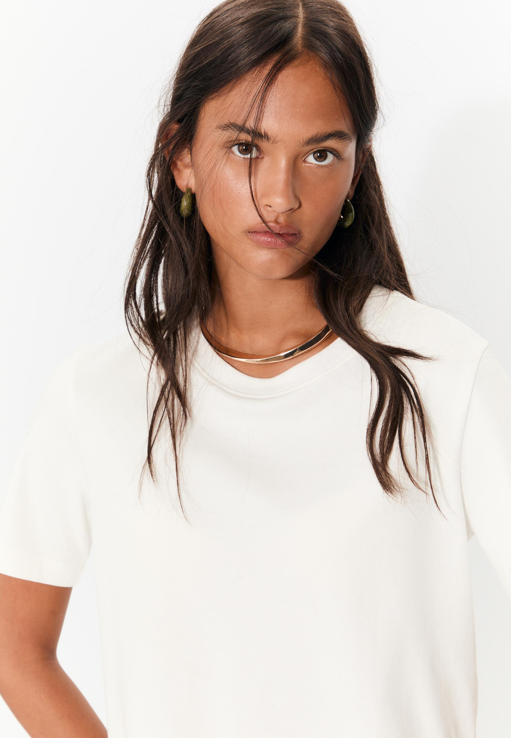 STRADIVARIUS Жесткий металлический чокер, золотой