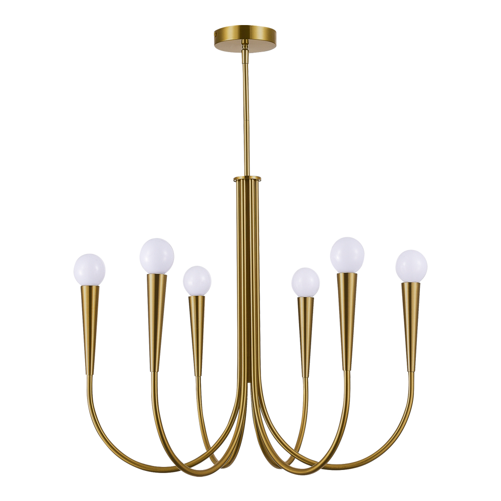 SL1243.303.06 Светильник подвесной ST-Luce Латунь E14 6*60W DUTCHESS