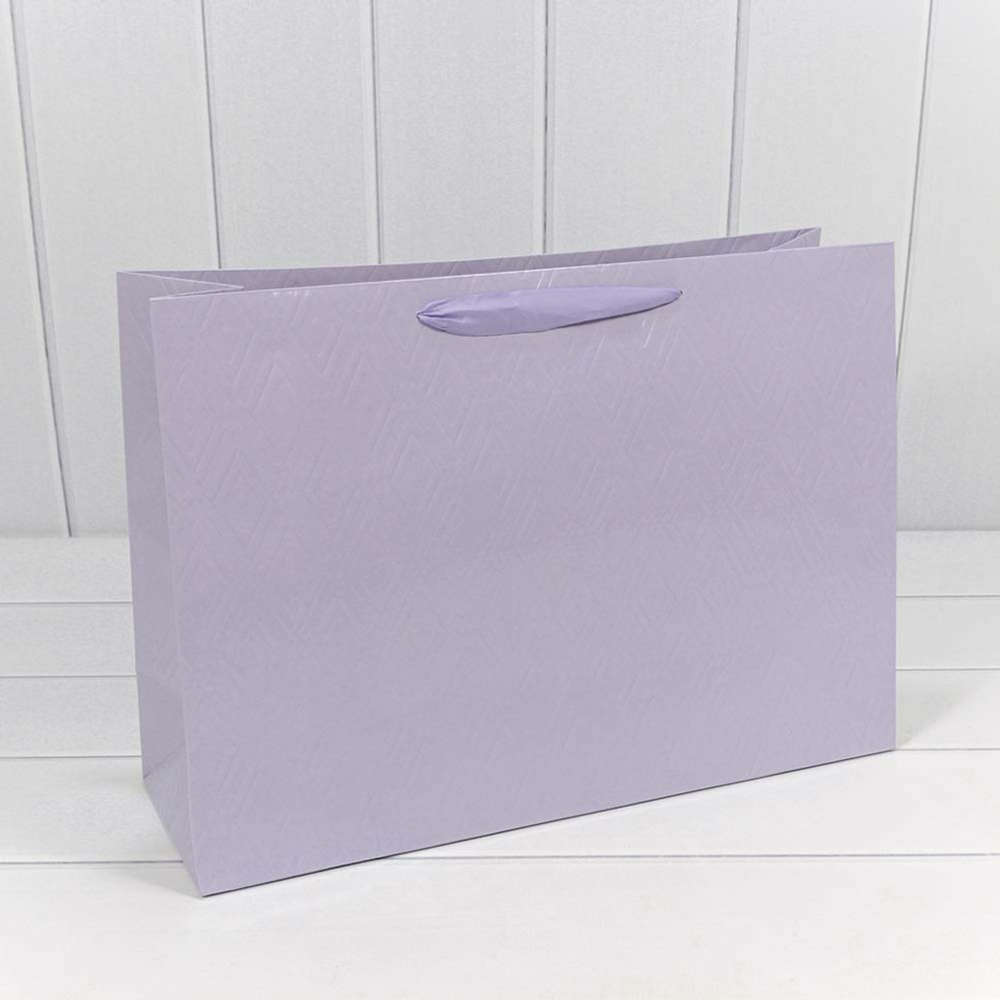 Пакет подарочный 45х33х15см Премиум "Элегант" (Сиреневый)