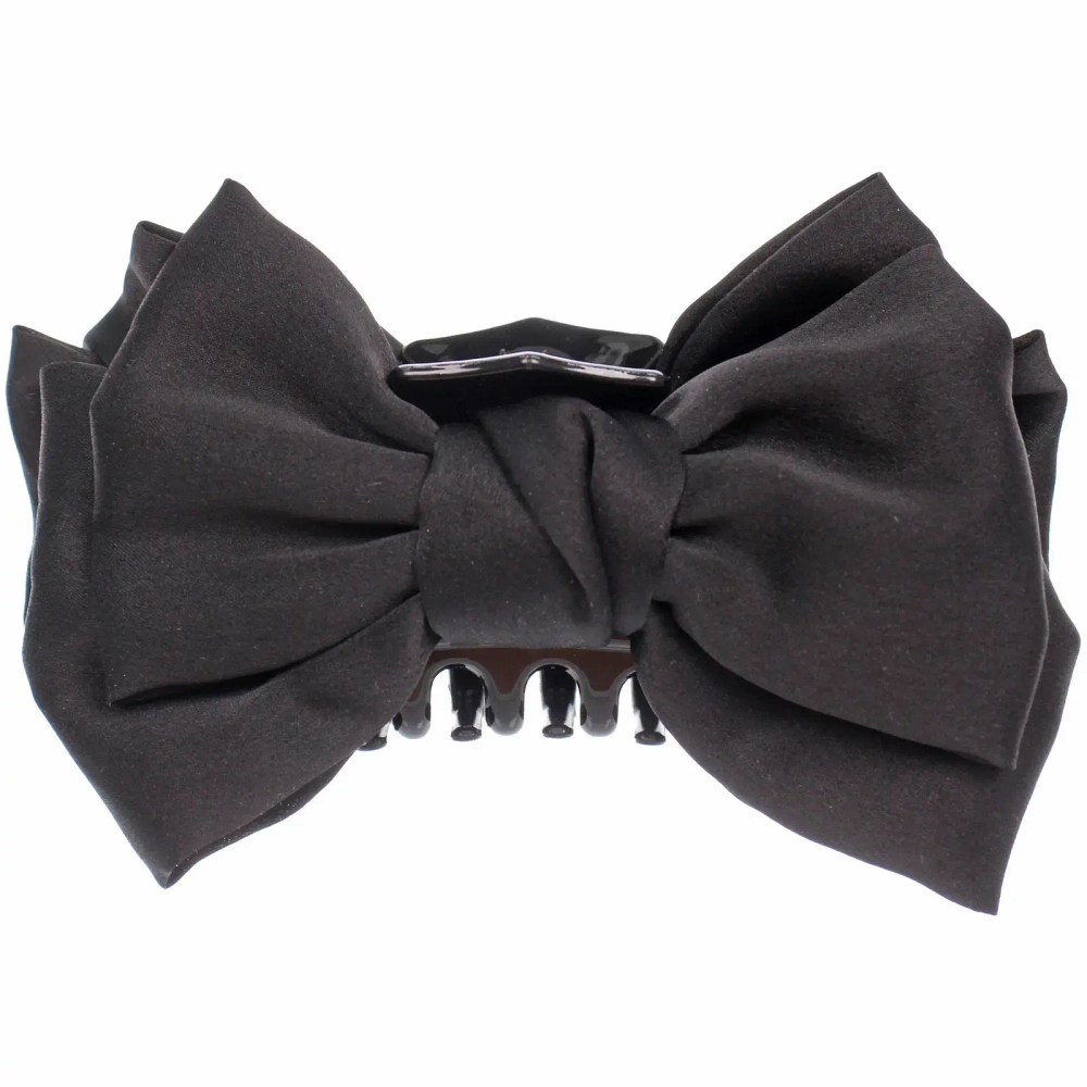 Заколка-краб для волос «ПЕРСЕЯ», цвет черный, 14,5*9см (блистер Кокетка)