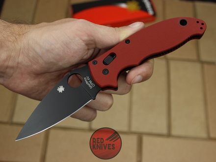 Нож Spyderco Manix 2 Бургунди BK C95GP2 BRGBK
