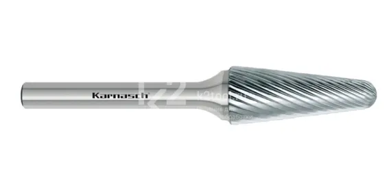 Борфреза твердосплавная Karnasch форма L, 3х14х3х38 мм, насечка HP-2, без покрытия, арт. 11.3080-010