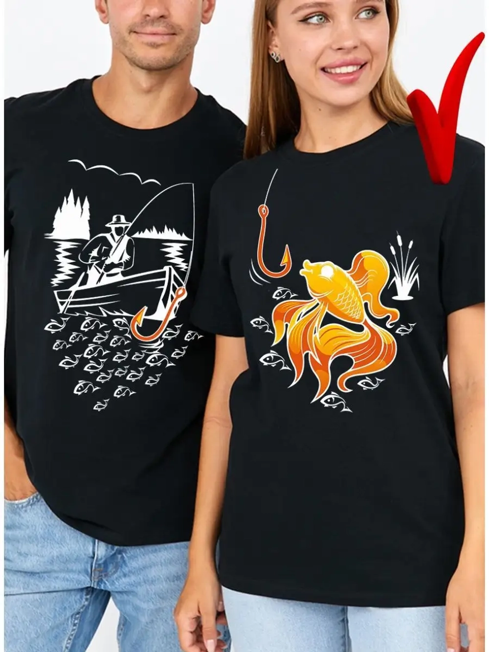 Футболки для влюбленных 1шт. женская