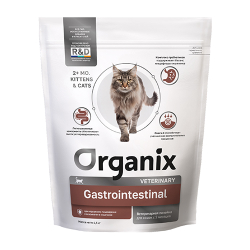 ORGANIX Gastrointestinal Корм для кошек при нарушениях пищеварения и всасывания в кишечнике