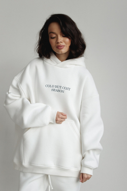 Худи 03 COZY SEASON с начесом, молочный