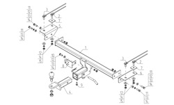 Фаркоп AvtoS для JETOUR Dashing (2023-) с универсальной электрикой Smart(блок) и сертификатом в комплекте, арт.(CE 10B+smart)