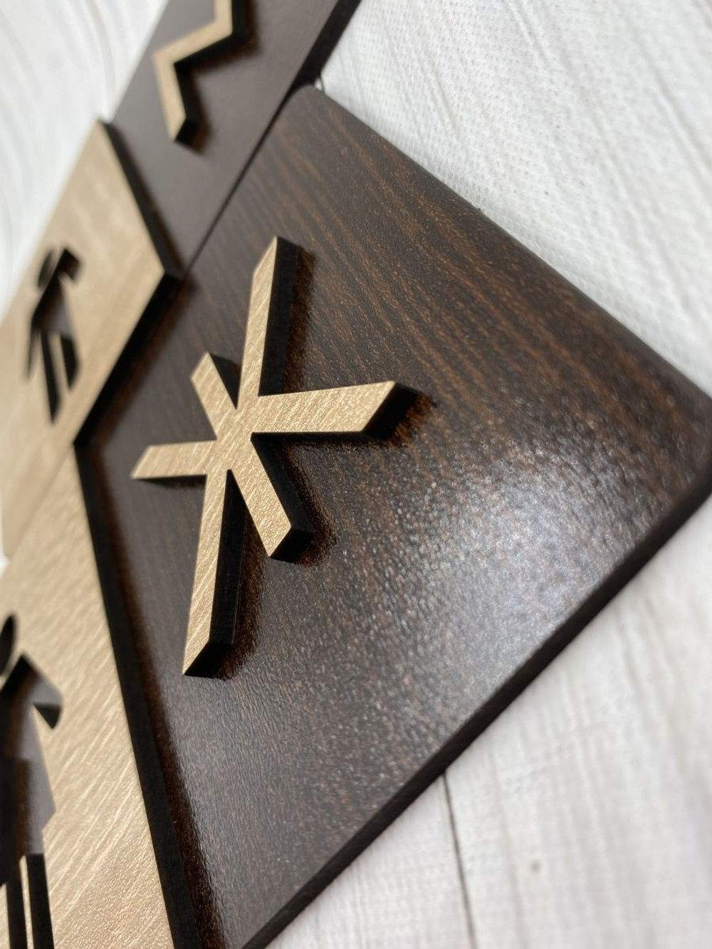 Табличка Туалет объёмная