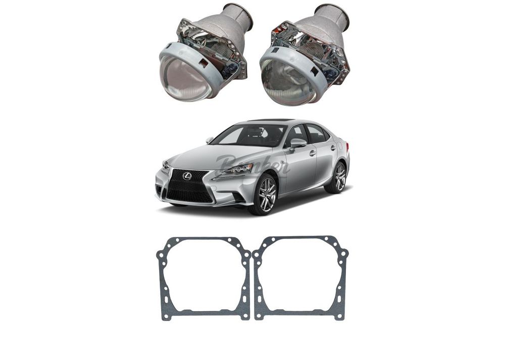 Готовый комплект для замены штатных линз Lexus IS III 2013-2020