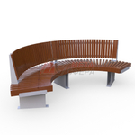 Скамейка Rail Road 03 внутренний радиус