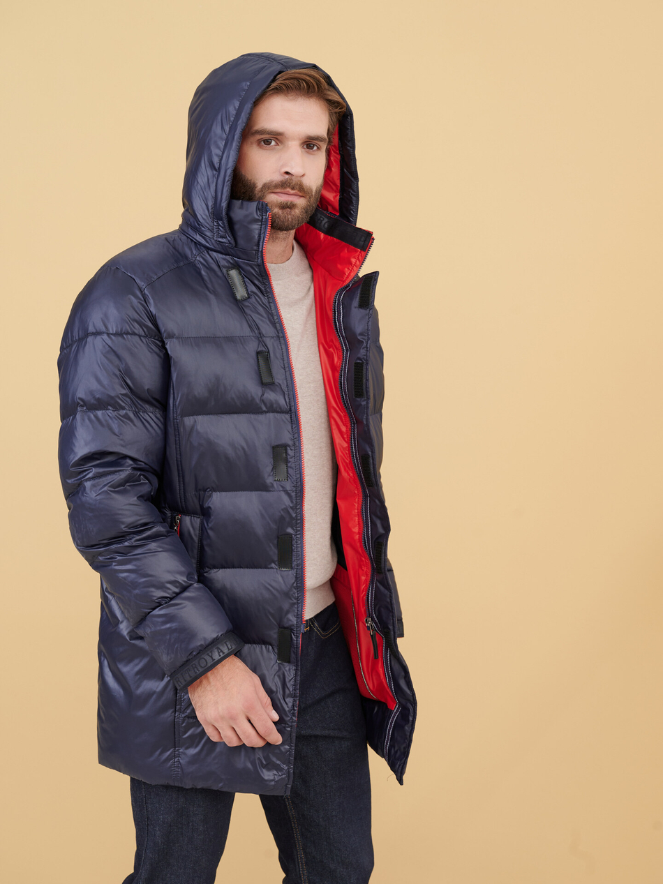 Стёганый пуховик SIZE+ с капюшоном