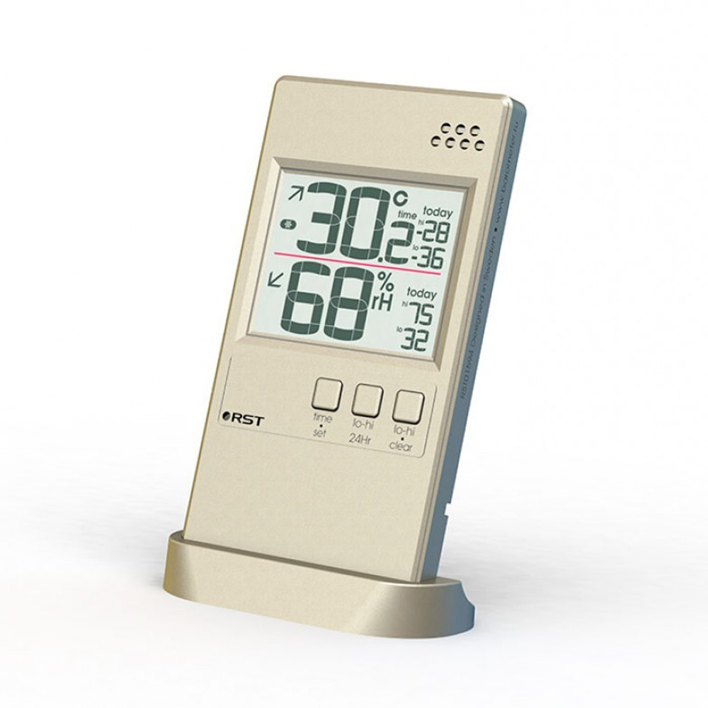 Электронный термогигрометр RST,  шампань