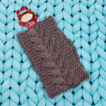 Повязка на голову теплая «Winter city - Коса, микс 6 цветов, 10*20см (Подвес Кокетка - Зима)